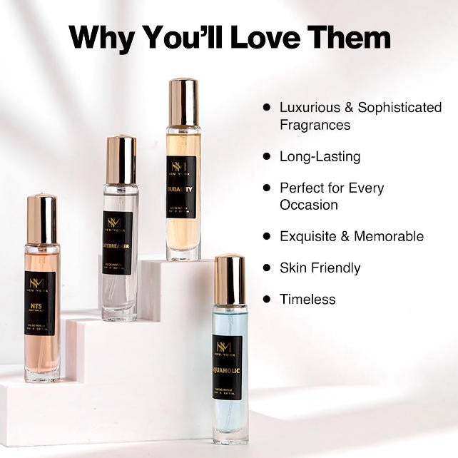 NM New York Metropolis Luxury Perfume Set Of 4