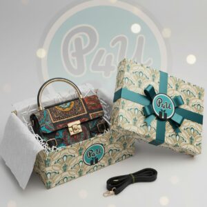 Karigari india Box Sling Bag for Women Girls